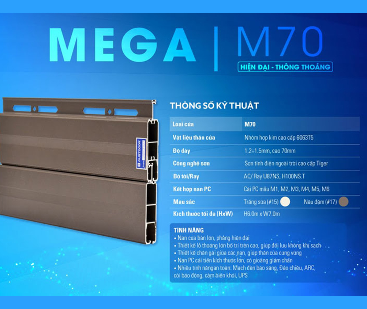 Cửa cuốn Austdoor MEGA M70